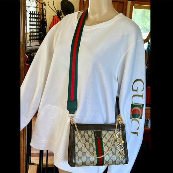 🚫SOLD🚫GUCCI OPHIDIA SUPREME 🔥🌺GorG🌺🔥3/Way Rare Size 9”🌺🔥Super Attractive - Picture 5 of 13